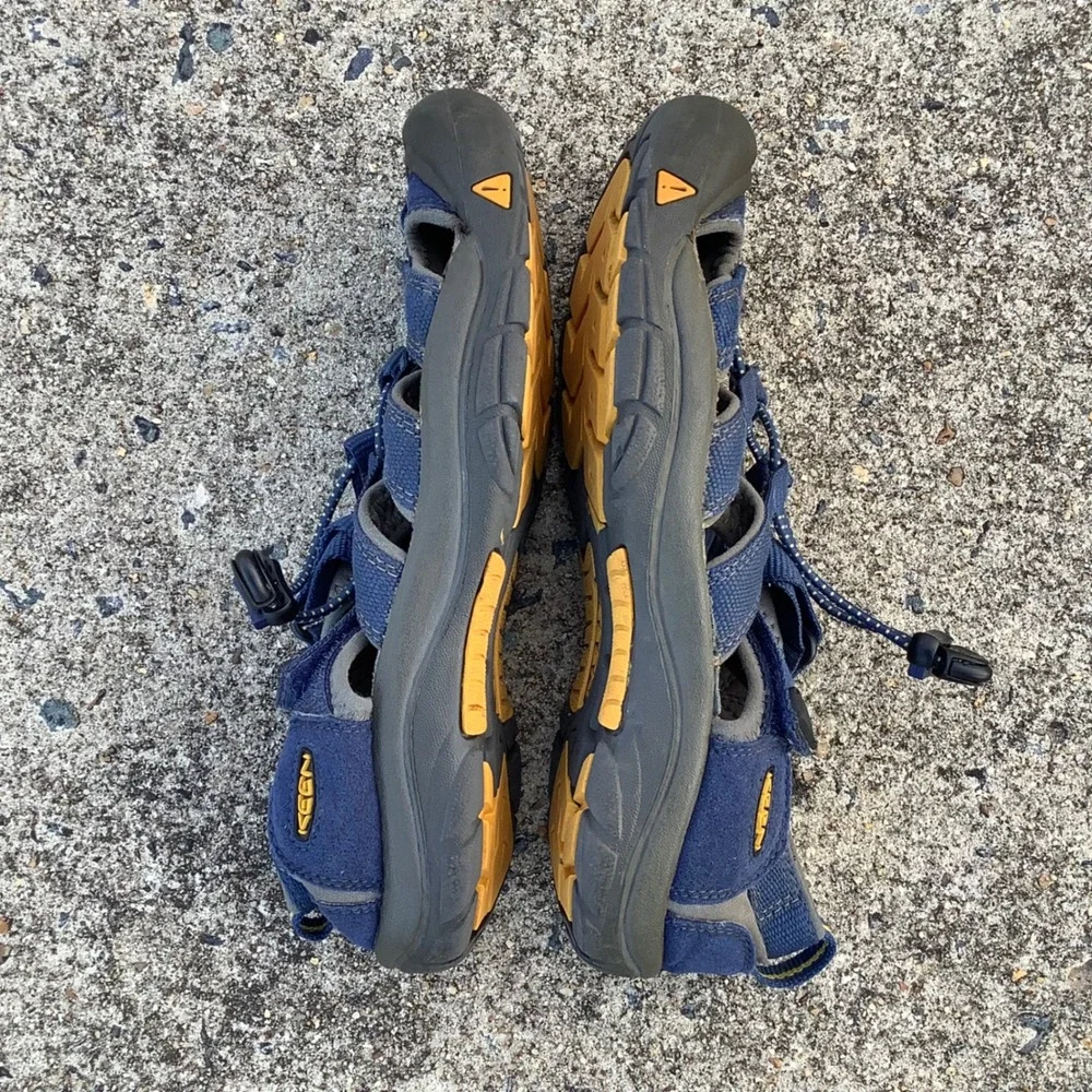 Keen Newport H2 Waterproof Hiking Sandals Blue Yellow Mens Outdoor Water Size 5